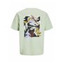 T-shirt à manches courtes homme Jack & Jones JORVARENNA PAINTED BACK TEE Vert
