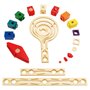 Hape Circuit à Billes Créatif en Bois Le Vertigo Quadrilla - Pour Enfants 4 ans et Plus - Jeu de Construction en Bois avec Kit C