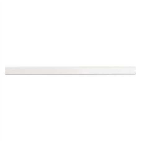 DONAU Lot de 10 rails de serrage universels DIN A4 / 4 mm pour environ 40 feuilles/bornier pour bandes brise-vue/clips de fixati