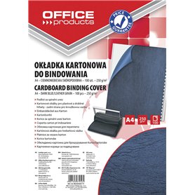 Couvertures de reliure Produits de bureau Carton A4 250 g/m² 100 pièces Simili cuir Bleu foncé/Présentation/Type pour reliure/Ki