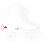 Raven - Patins à roulettes Iris du 31 au 34 Adulte Enfant Blanc Mixte Taille Ajustable Raven Femme Fille Roller Quad Adulte Enfa