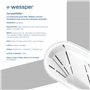 Wessper Carafe Filtrante avec Filtre, Carafe pour porte de réfrigérateur 2,7 L, Cartridges avec Charbon Actif et Résine échangeu
