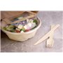 Love Nature Couverts jetables en bois de bouleau, 100 pièces, couverts jetables biodégradables, naturels, durables, respectueux 