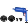 Retoo Nettoyeur Canalisations Haute Pression Pistolet Air Comprimé Outil Débouchage 3.5 BAR Sans Produits Chimiques 4 Embouts In