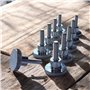 PrecisionGeek - Vis à épaulement en aluminium DIN 464, M3 x 10 mm - Lot de 10 pièces
