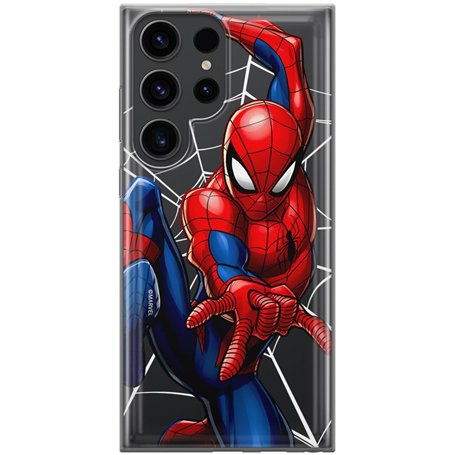 ERT GROUP Coque de téléphone Portable pour Samsung S23 Ultra Original et sous Licence Officielle Marvel Motif Spider Man 039 Par