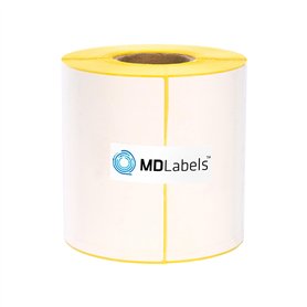 MD Labels Étiquettes thermiques blanches en rouleau 100x150mm 300 pièces avec perforation - adhésif permanent