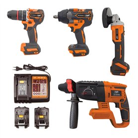 Kit d’outils électriques PNI WK450 avec batteries 18V 5.0Ah