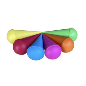POSACHET DE Plage Couleurs assorties Idéal pour voyager Poche Conique colorée portable Cendrier Portable (Fucsia)