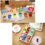 Lot de 12 supports de photo créatifs en bois avec base en bois pour pot de fleurs, nom de table, numéro de table, décoration de 