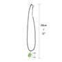 Belle pressé séché trèfle à quatre feuilles pendentif en verre transparent collier boule ronde pour fille femmes fête des mères 