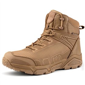 FREE SOLDIER pour Homme Mid Haute durabilité Lacets Bottes Durable Imperméable Armée Combat Chaussures Respirant Tactique de Ran