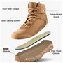 FREE SOLDIER pour Homme Mid Haute durabilité Lacets Bottes Durable Imperméable Armée Combat Chaussures Respirant Tactique de Ran