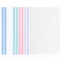 10 Pcs Clear Covers Report avec U-Type Sliding Bar