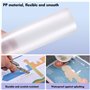 10 Pcs Clear Covers Report avec U-Type Sliding Bar, fournitures scolaires de bureau Transparent Resume Presentation File Dossier