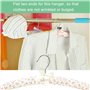 Cintres 10 Morceaux de Livraison Florale rembourrés de Coton Cintres Souple en Tissu Hanger-aléatoire