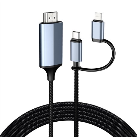 Adaptateur HDMI Lightning vers typec