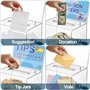Polmart Boîte à dessin transparente pour suggestions/entreprises/cartes avec panneau et serrure