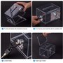 Polmart Boîte à dessin transparente pour suggestions/entreprises/cartes avec panneau et serrure
