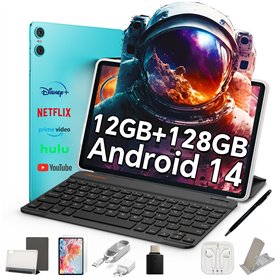 TECLAST P30 2025 Tablette Tactile 10 Pouces Android 14 8-Accessoires 12Go RAM+128Go ROM（2To TF） 2.4G+5G WiFi