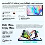 TECLAST P30 2025 Tablette Tactile 10 Pouces Android 14 8-Accessoires 12Go RAM+128Go ROM（2To TF） 2.4G+5G WiFi, Unisoc Octa-Core A