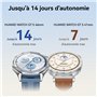 HUAWEI Watch GT 5 46mm Montre Connectée, Design aux Lignes épurées, Nouvelle expérience de Course à Pieds et de Cyclisme, Suivi 