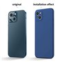 Topme Coque pour Realme GT2 / GT Neo2 / GT Neo 3T (6.62" inches) Etui Housse, Protecteur de Peau en Silicone TPU - Cyan Clair