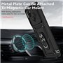 SEEKO Coque pour Realme C11 (2021), [Protection de la Caméra] Etui avec 360 Degrés Rotation Bague, Renforcée Bumper TPU + PC Sil