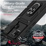 SEEKO Coque pour Realme C11 (2021), [Protection de la Caméra] Etui avec 360 Degrés Rotation Bague, Renforcée Bumper TPU + PC Sil