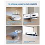 ECOVACS DEEBOT Mini Aspirateur Robot, Aspiration 9 000 Pa, ZeroTangle 2.0, TrueMapping 2.0, séchage à 45 ℃, vidage Auto, Lavage 