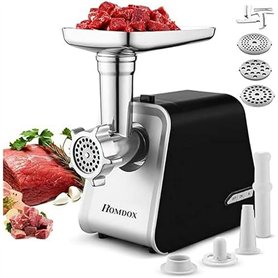 Nictemaw Hachoir à viande électrique 2000 W - Multifonctions avec 3 Plaques de Broyage