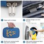 AiQInu Pochette Passeport Voyage, Pochette Document Voyage avec Anti-vol RFID Blocking, Organisateur de Voyage de Portefeuilles 