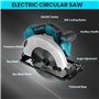 ONEVAN Scie circulaire avec 2 batteries, Sans brosse 1000W 4500RPM scie circulaire portative sans fil, scies circulaires électri