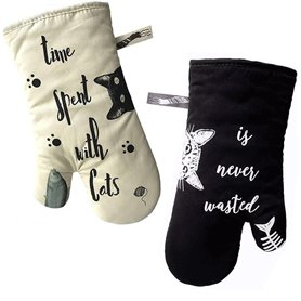 Maniques Gants Gants de Four Résistants à la Chaleur Gants de Pot Antidérapants 1 Paire