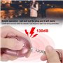 Alarme d'autodéfense, 100mA Alarme de sécurité personnelle LED pratique 130dB avec lumière clignotante pour les personnes âgées 