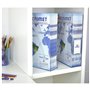 Acrimet Porte-Revues, Support Durable, Organisateur pour Dossiers pour Bureau (Plastique) (Couleur Transparent Cristal) (Lot de 