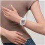 Swatch AURELIA AURITA, Montre de plongée Bioceramic, 44 mm, Blanc SSCU09K100