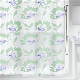 Spirella PEVA-Duschvorhang Blossom Green 180x200 cm Rideau de Douche