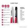 Colle - ARALDITE - RAPID TUBES 2X15ML - Haute performance - Prise rapide - Convient pour plusieurs matériaux