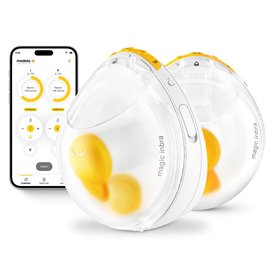 Tire-lait électrique double mains libres et portable Magic InBra de Medela: FluidFeel Technology