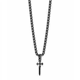 Collier Homme Guess JUMN04024JWBKT-U Croix