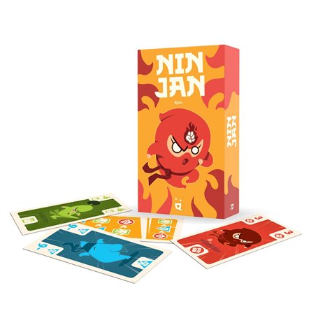 Helvetiq - Ninjan - Pierre Feuille Ciseaux Go ! Jeu De Cartes A Jouer - Recrutez des Ninjas pour créer la Meilleure Équipe et Re