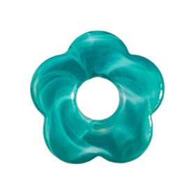 DIIOOMIEEU Pendentifs en résine teintée avec cinq fleurs creuses - Accessoires de bijoux pour boucles d'oreilles