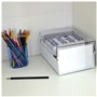 Base en Métal Robuste (Index AZ et un Séparateur Plastique Inclus) (Base Blanche