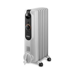 Radiateur bain d'huile - DELONGHI - 1500 W - Jusqu'a 45 m2 - Mobile - Fonction anti-gel - Gris