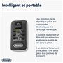 De'Longhi HFX65V20 Chauffage soufflant à tour, technologie céramique, silencieux, 2 niveaux de puissance, minuterie 24H, fonctio