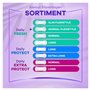 Always Daily Fresh Lot de 72 protège-slips pour femme Flexistyle Gigapack Parfum frais Convient à toutes les formes de culotte R