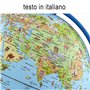 Tecnodidattica – Lumière Safari| Carte du monde de petite taille pour enfants| Globe géographique à monter lumineux et pivotant 