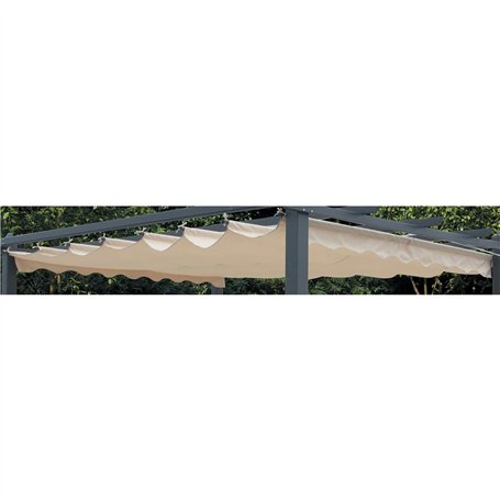 KOEM Top toile de rechange de couverture ; polyester écru ; pour pergola 3 x 4 m ; version 2017 (Pergola 3 x 4 Ecru)