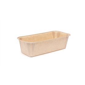 Ecopack Lot de 6 moules jetables en papier de couleur naturelle